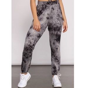 Tie dye high joggers